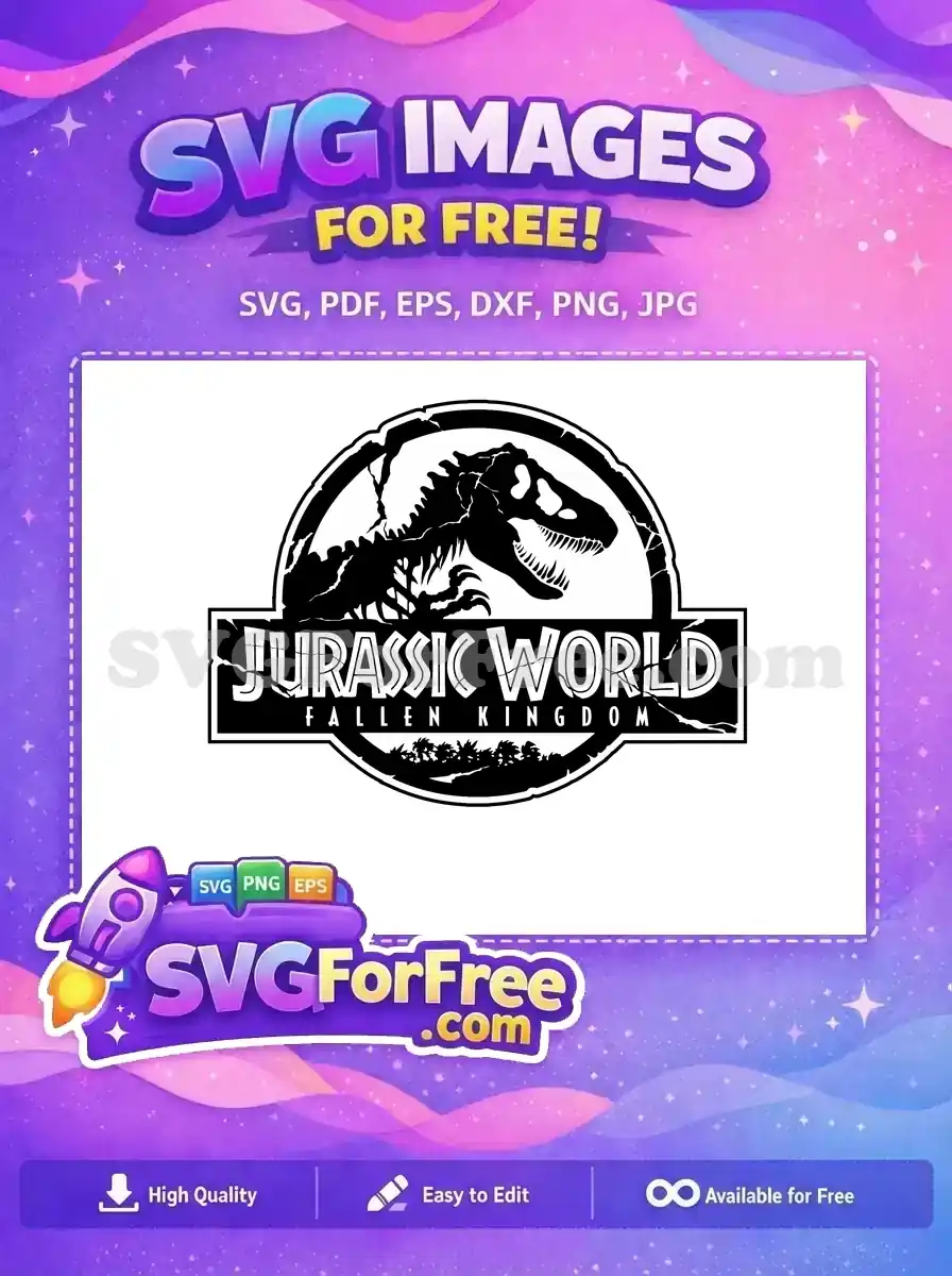 Free Dinosaur Fossil Free Jurassic World Fallen Kingdom Free SVG 1