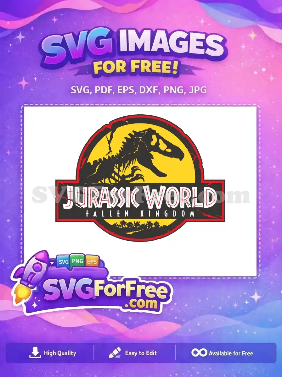 Free Dinosaur Skull Silhouette Free Jurassic World Fallen Kingdom Free SVG