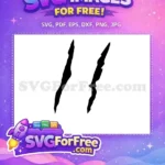 Free Claw Marks Free Dinosaur Scratch Jurassic Park Free SVG - Instant Download