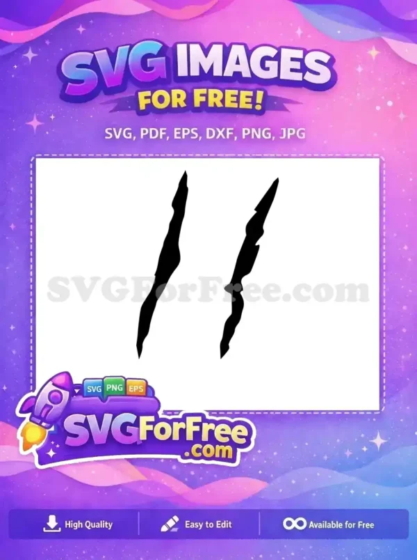 Free Claw Marks Free Dinosaur Scratch Jurassic Park Free SVG