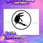 Free Mosasaurus Silhouette Free Sharp Teeth Jurassic Park Free SVG 2 - Instant Download
