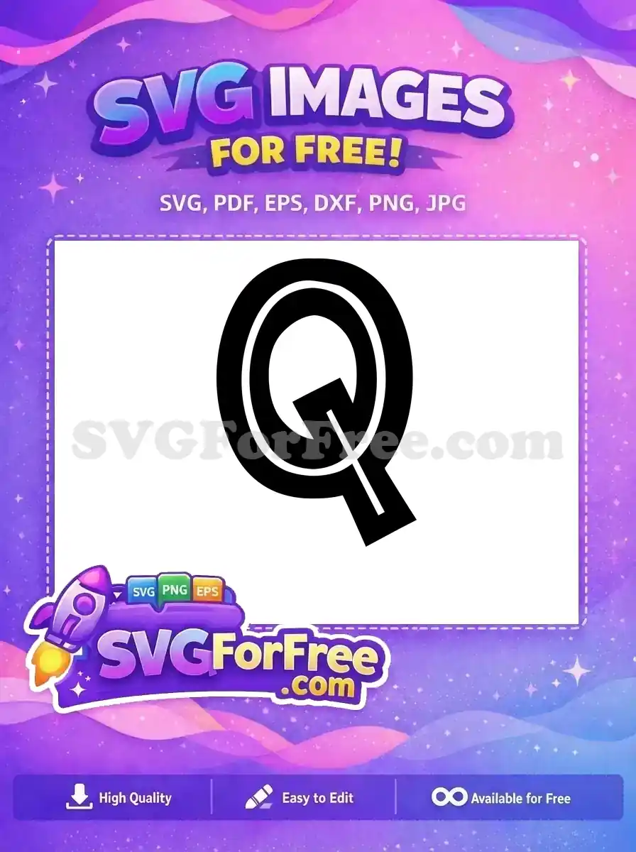 Free Letter Q Logo Free Jurassic Park Initial Free SVG