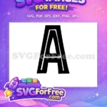 Free Black Letter A Free Jurassic Park Font Free SVG - Instant Download
