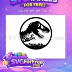 Free Black Dinosaur Free Sharp Teeth Jurassic Park Free SVG 2 - Instant Download