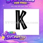 Free Letter K Bold Free Jurassic Park Free SVG - Instant Download