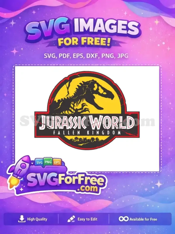 Free Dinosaur Fossil Free Cracked Jurassic World Free SVG 2