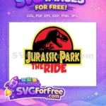 Free Black Dinosaur Free Skeleton Jurassic Park The Ride Free SVG - Instant Download