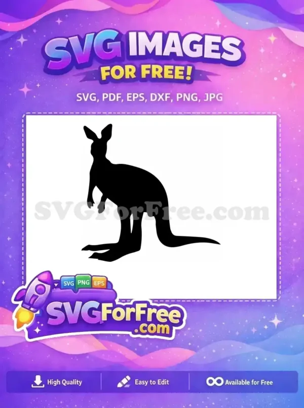 Free Mama Kangaroo Free Baby Silhouette Kangaroo Free SVG 1 Free Mama Kangaroo Free Baby Silhouette Kangaroo Free SVG 1