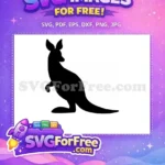 Free Boxing Kangaroo Free Silhouette Australia Free SVG - Instant Download