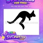 Free Mama Kangaroo Free Silhouette Australia Free SVG 1 - Instant Download