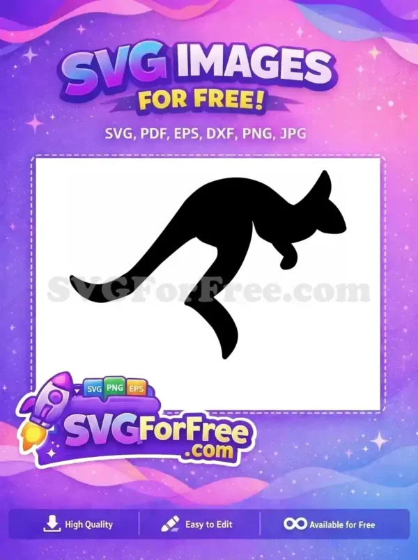 Free Mama Kangaroo Free Silhouette Australia Free SVG 1