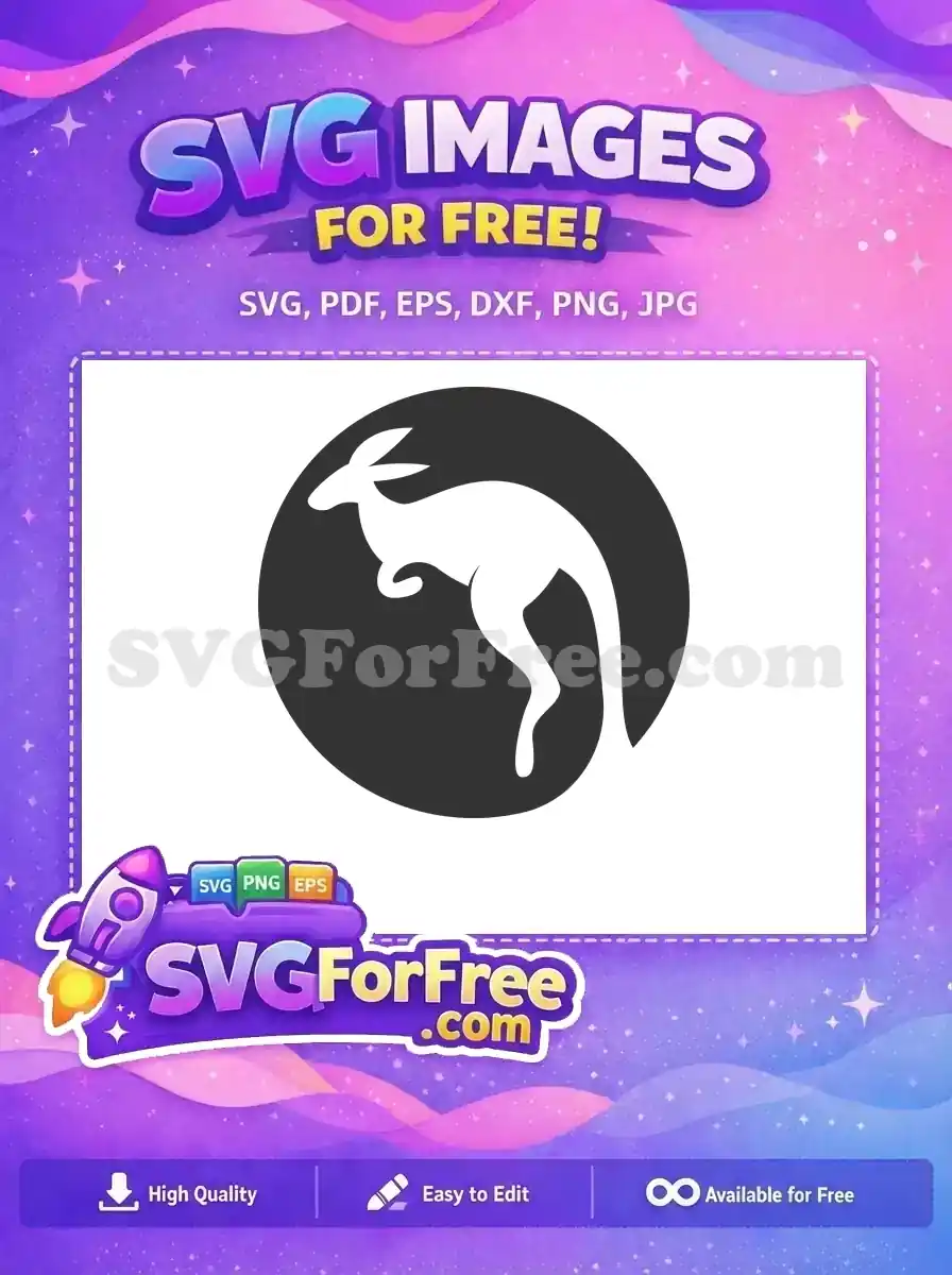 Free Hopping Silhouette Free Animal Kangaroo Australia Free SVG 2