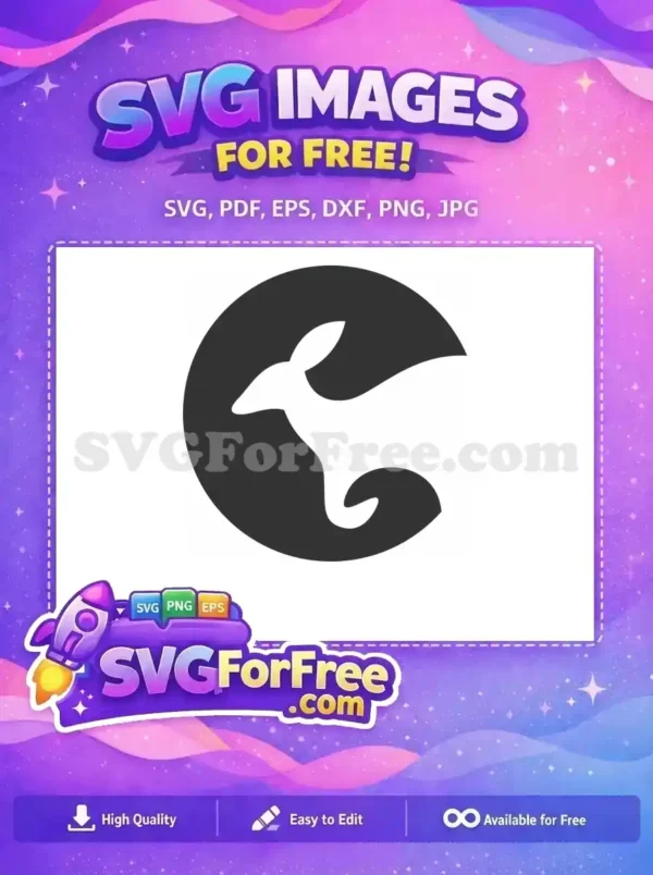 Free Dark Silhouette Free Kangaroo Tail Jump Free SVG