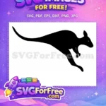 Free Mother Holding Free Baby Joey Kangaroo Free SVG - Instant Download