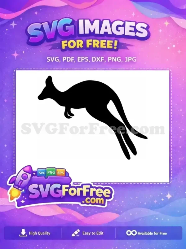 Free Mother Kangaroo Free Baby Joey Silhouette Free SVG 2 Free Mother Kangaroo Free Baby Joey Silhouette Free SVG 2