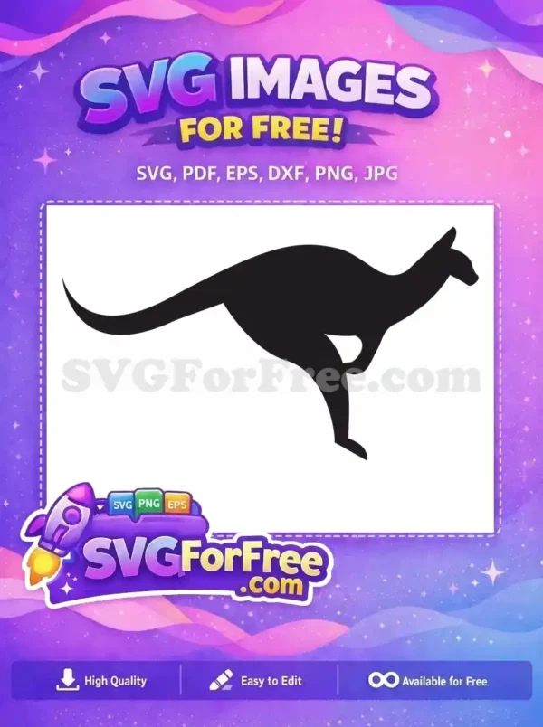 Free Hopping Silhouette Free Marsupial Kangaroo Free SVG 2 Free Hopping Silhouette Free Marsupial Kangaroo Free SVG 2