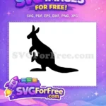 Free Baby Joey Free Silhouette Australia Free SVG - Instant Download