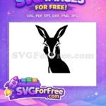 Free Cute Baby Free Joey Kangaroo Silhouette Clip Art Free SVG - Instant Download