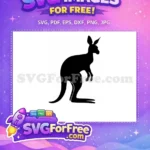 Free Kangaroo Silhouette Free Animal Silhouette Australia Free SVG 1 - Instant Download
