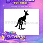 Free Mama Kangaroo Free Baby Joey Silhouette Free SVG 2 - Instant Download