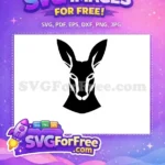 Free Mama Kangaroo Free Joey Silhouette Cute Free SVG - Instant Download