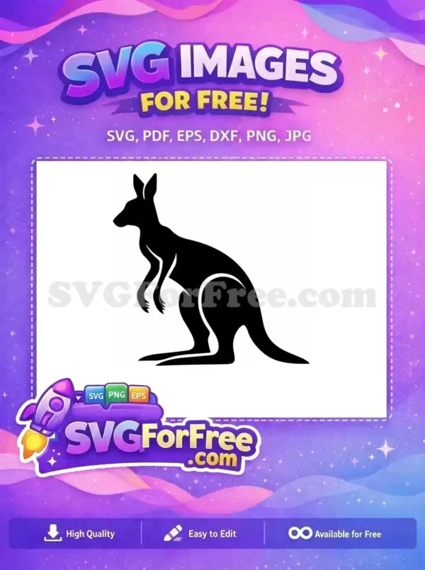 Free Mama Roo Pouch Free Joey Silhouette Cartoon Free SVG