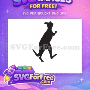 Free Black Silhouette Free Hopping Kangaroo Silhouette Free SVG 3 Free Black Silhouette Free Hopping Kangaroo Silhouette Free SVG 3