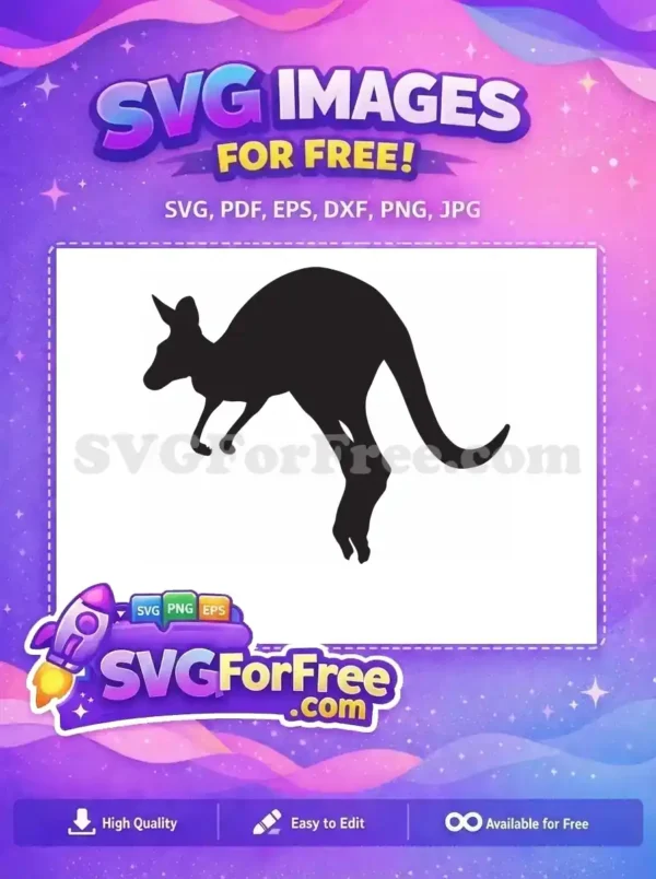 Free Hopping Silhouette Free Animal Kangaroo Australia Free SVG 3 Free Hopping Silhouette Free Animal Kangaroo Australia Free SVG 3
