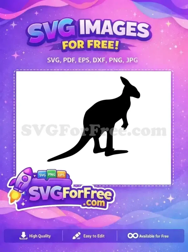 Free Standing Pose Free Silhouette Kangaroo Movie Free SVG