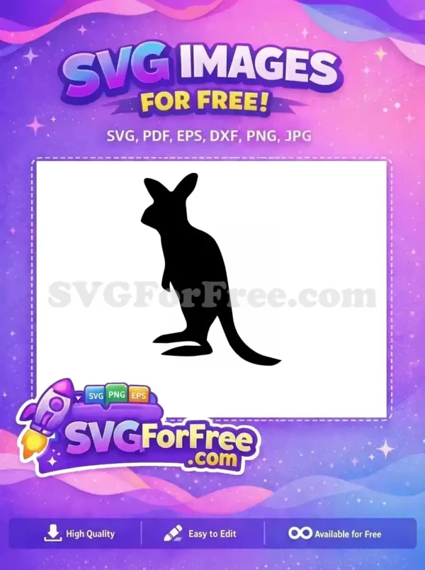 Free Hopping Kangaroo Free Silhouette Australia Free SVG 3