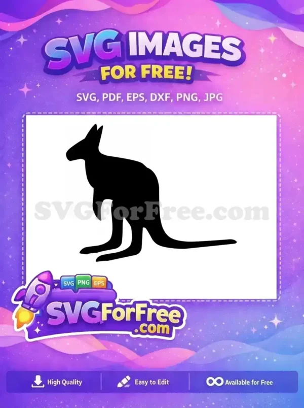 Free Black Kangaroo Silhouette Free Australian Animal Free SVG 2 Free Black Kangaroo Silhouette Free Australian Animal Free SVG 2