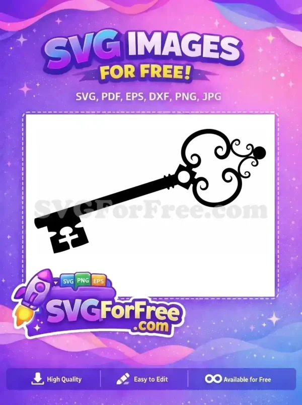 Free Key Vector Free Isolated Key Simple Free SVG