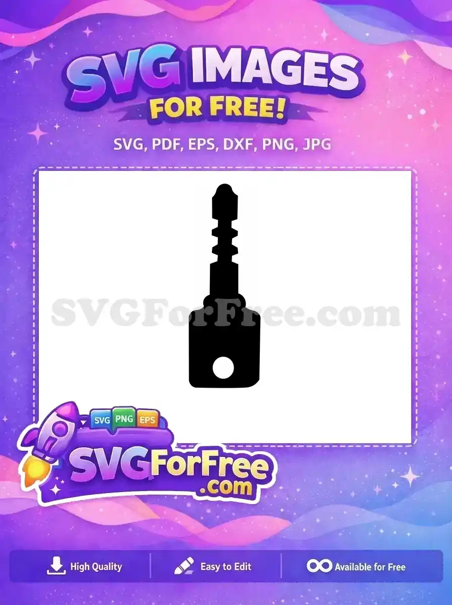 Free Key Vector Free Number One Character Free SVG 1