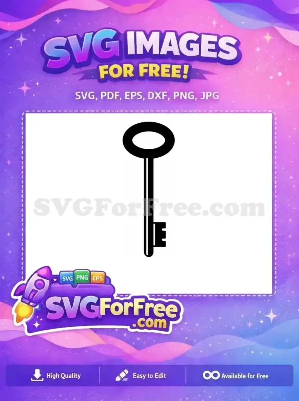 Free Key Keyring Free Blank Key Shape Free SVG