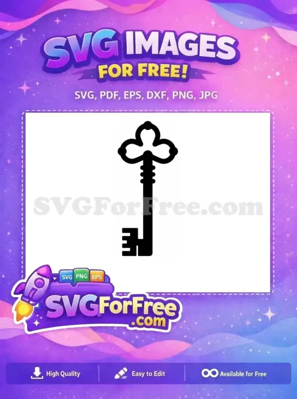 Free Key Detailed Free Key Vector One Free SVG 6