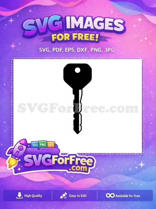 Free Key Vector Free Minimalist Line Art Free SVG 2