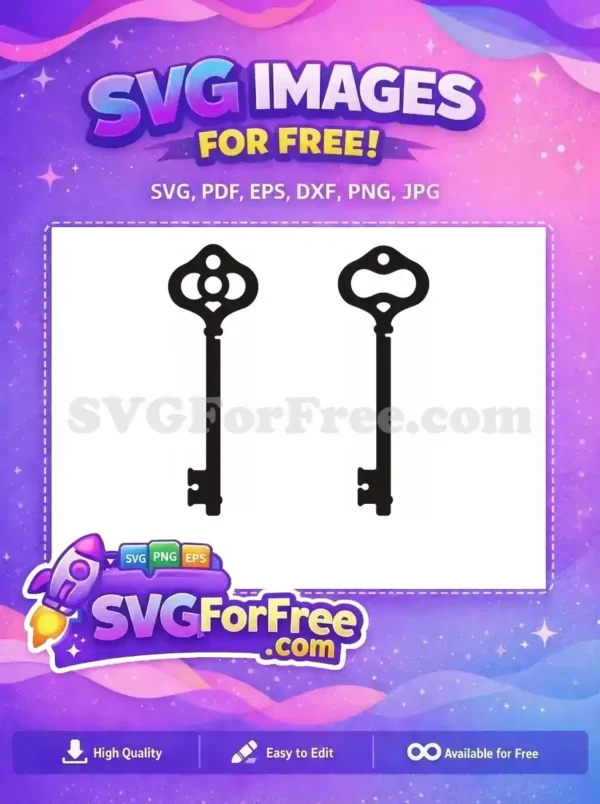 Free Ornate Skeleton Key Free Antique Design Key Vector Free SVG Free Ornate Skeleton Key Free Antique Design Key Vector Free SVG