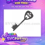 Free Heart Detail Free Ornate Design Key Free SVG - Instant Download