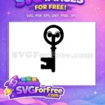 Free Key Design Free Minimalist Style Key Free SVG - Instant Download