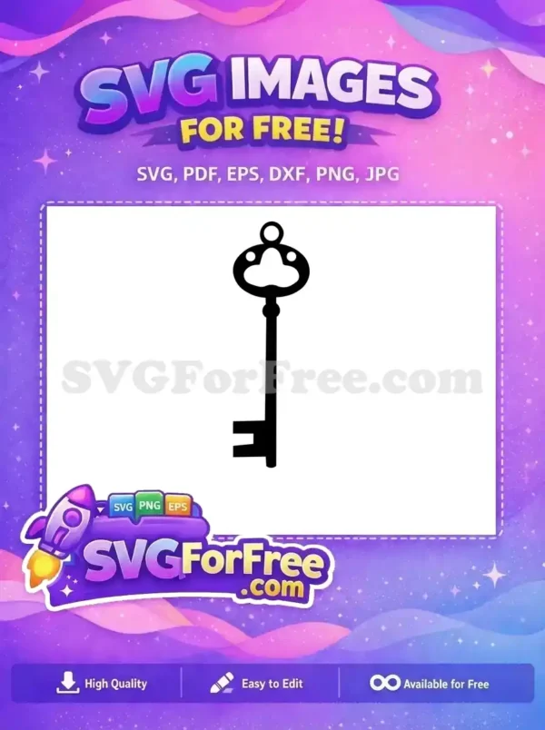 Free Ornate Black Key Free Minimalist Design Key Free SVG Free Ornate Black Key Free Minimalist Design Key Free SVG