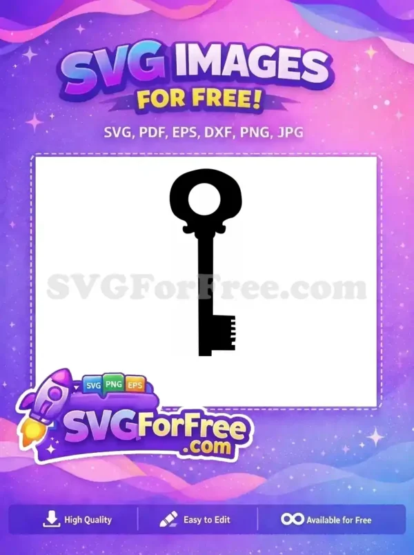 Free Key Detailed Free Key Vector One Free SVG 8