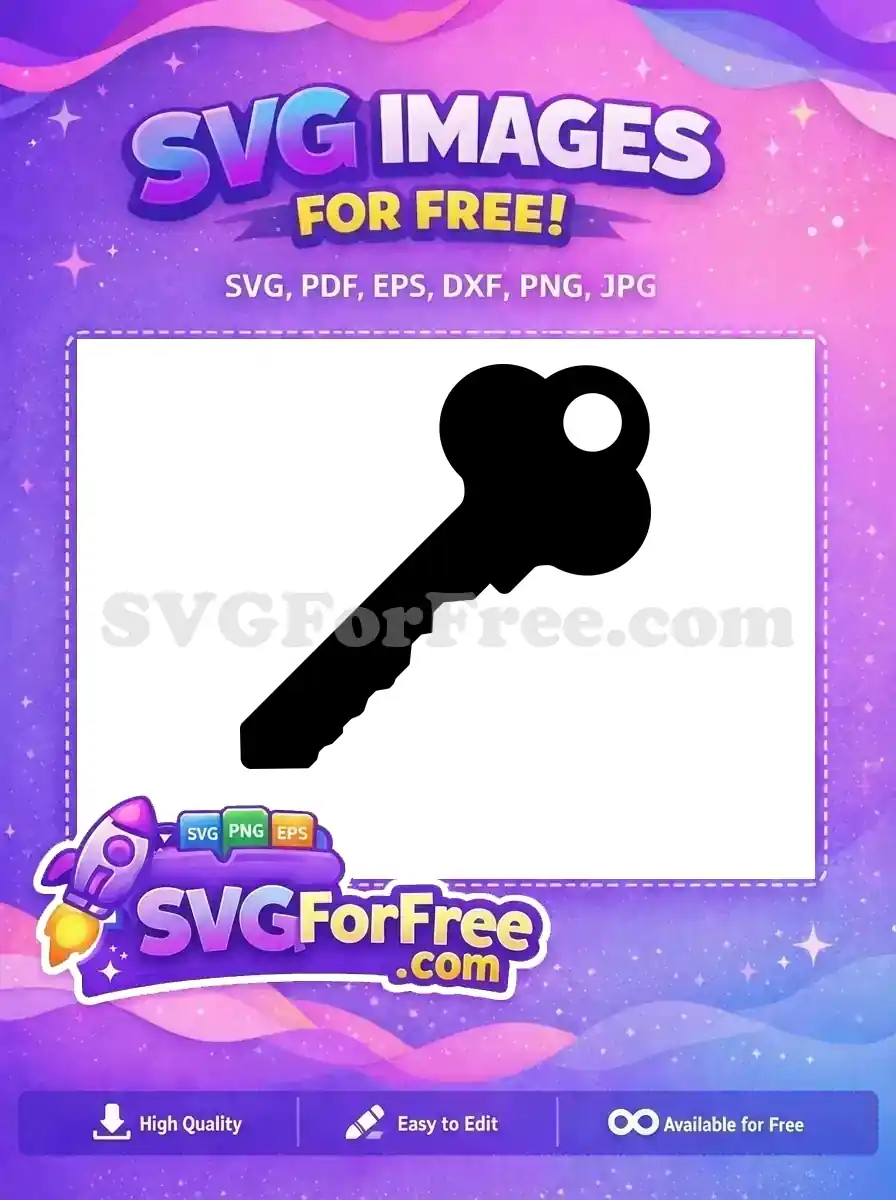Free Black Key Free Simple Design Key Free SVG