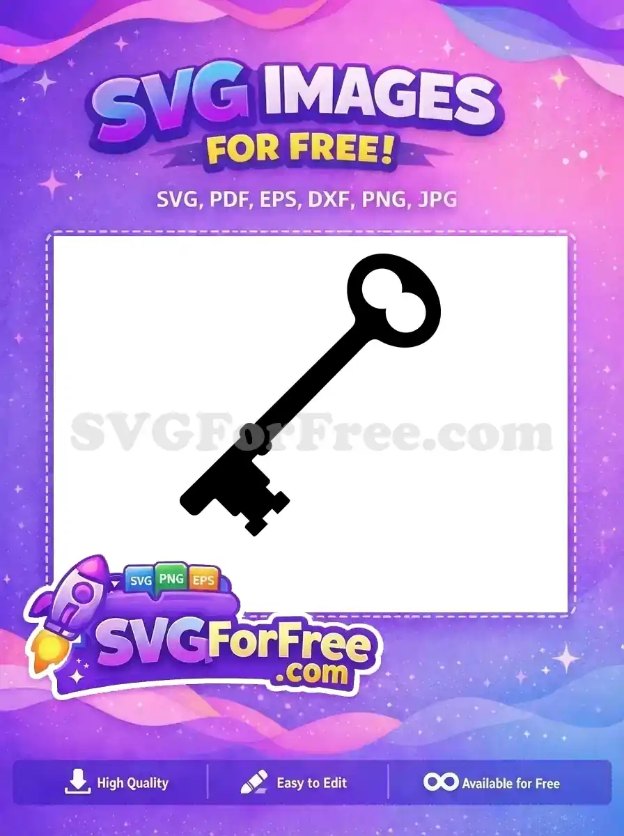 Free Skeleton Key Free Antique Style Key Vector Free SVG