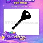 Free Simple Classic Key Free Vector Old Lock Free SVG - Instant Download