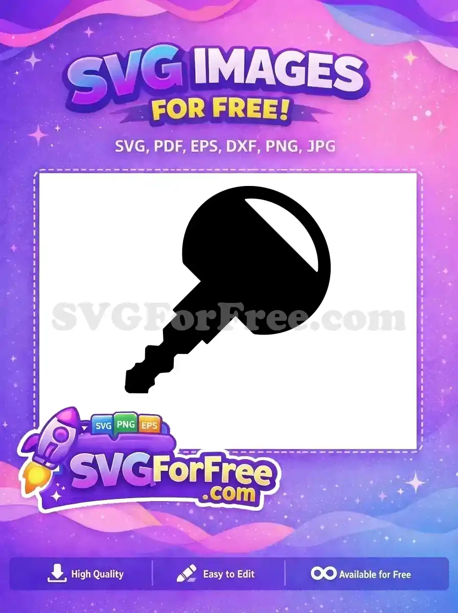 Free Simple Key Free House Key Lock Free SVG