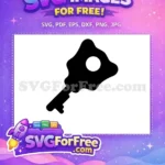 Free Wavy Black Key Free Simple Silhouette Design Vector Free SVG - Instant Download