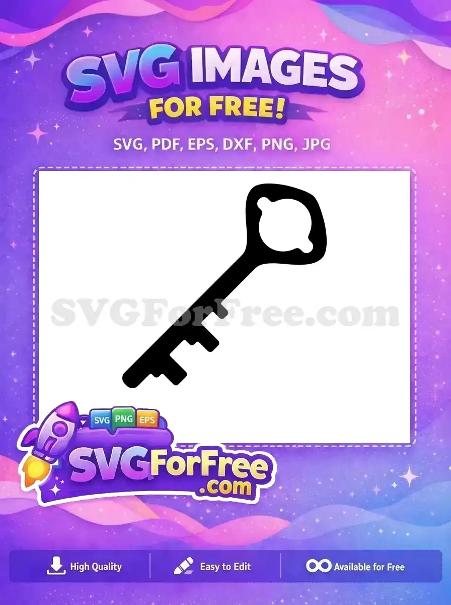 Free Antique Skeleton Key Free Vintage Black Key Vector Free SVG