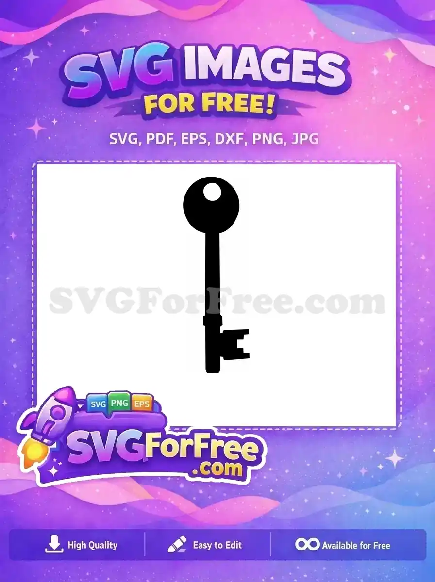 Free Key Shape Free Key Vector One Free SVG
