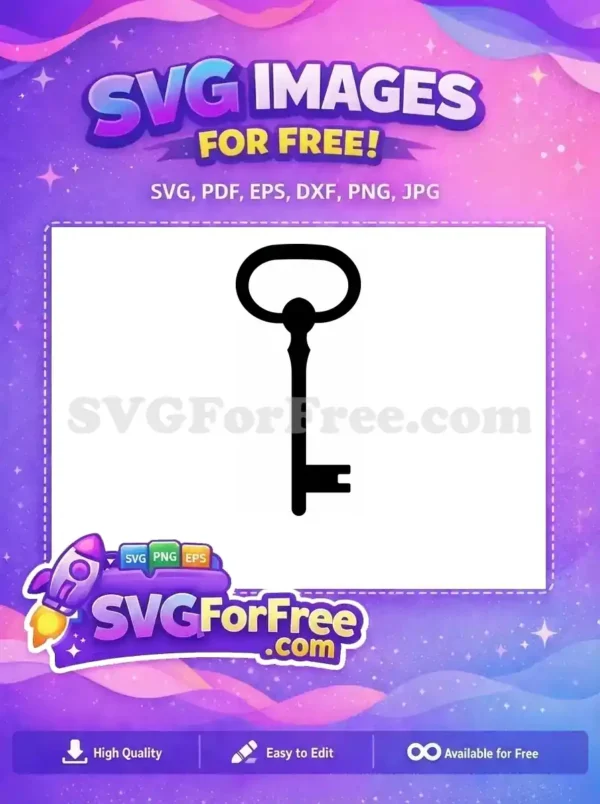 Free Key Detailed Free Minimalist Key Key Free SVG