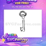 Free Swirling Top Free Black White Key Vector Free SVG - Instant Download